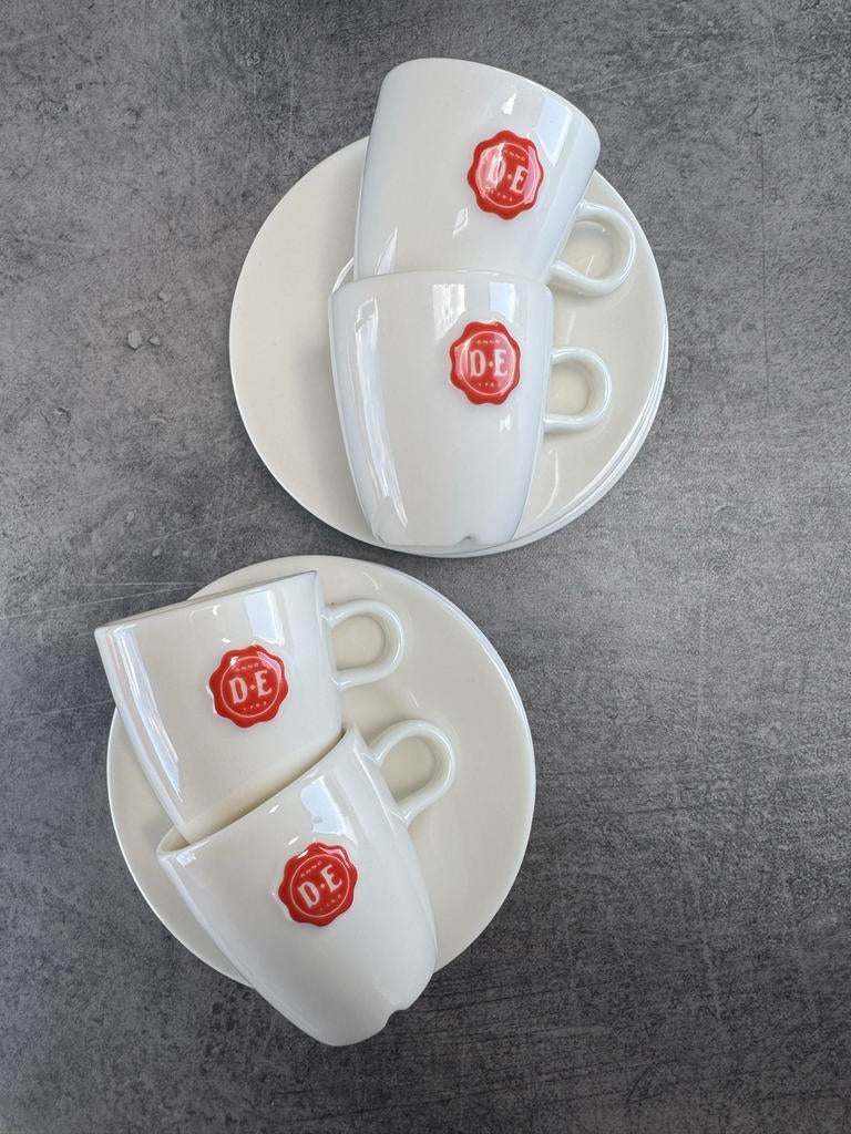 D.E. Douwe Egberts espresso Koffiekopjes, Keramiek, Ophalen of Verzenden, Zo goed als nieuw, Overige stijlen