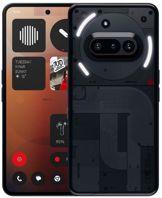 Nothing Phone (3a) - 8/128GB - 5G - Zwart, Telecommunicatie, Mobiele telefoons | Overige merken, Overige modellen, Ophalen of Verzenden