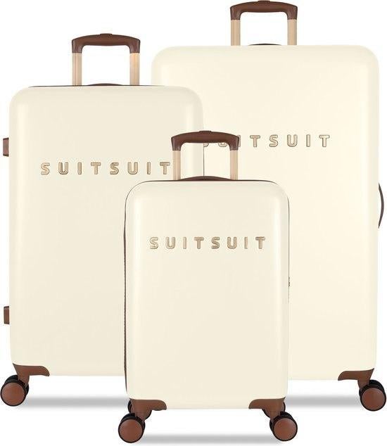 ✅ SUITSUIT Fab Seventies Antique White 3 Delige Set - NIEUW, Wieltjes, Hard kunststof, Nieuw, Ophalen of Verzenden