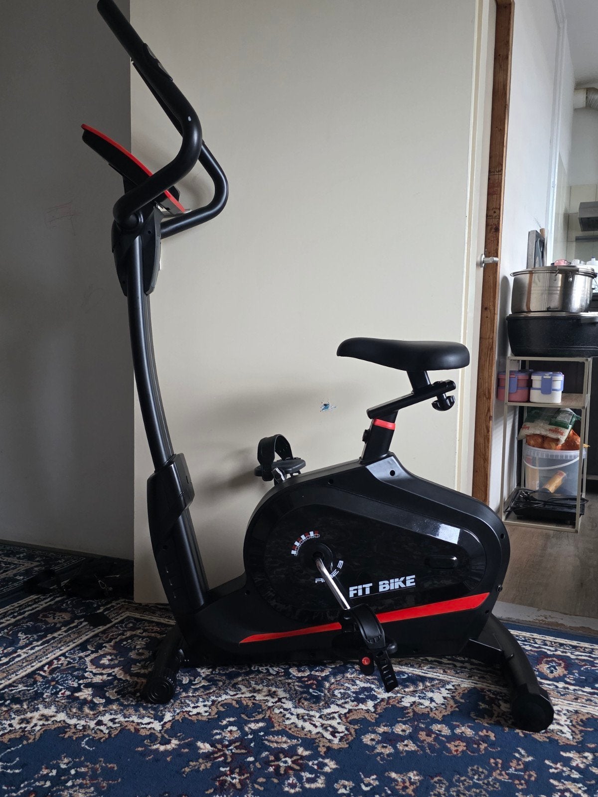Fit Bike Hometrainer - Zwart/Rood, Ophalen of Verzenden