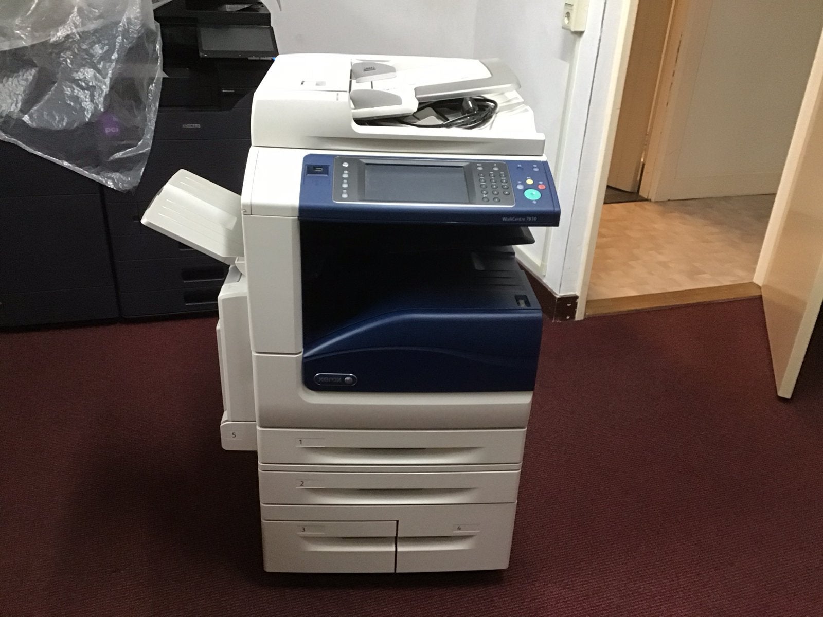 Xerox Multifunctioneel Kopieermachine Type 7830 +6 Toner, Computers en Software, Printers, Zo goed als nieuw, Faxen, Kleur printen