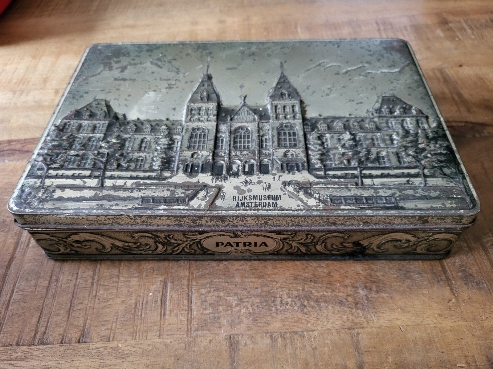 Vintage Patria Koekblik Jaren '50 - Rijksmuseum Amsterdam, Verzamelen, Blikken, Ophalen of Verzenden