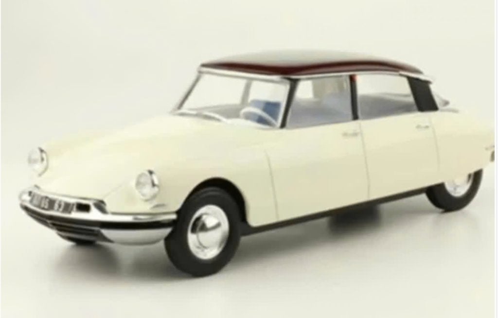 Citroen DS 19 Wit / Aub schaal 1:24 Collection Citroen # 14, Verzenden, Nieuw, Auto, Overige merken