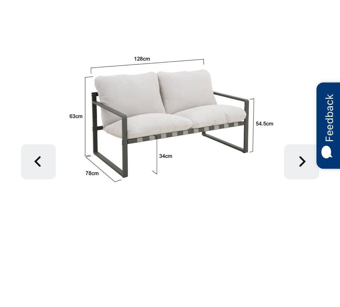 Gamma Wakefield Loungebank Fiji NIEUW, Ophalen, Nieuw, Aluminium