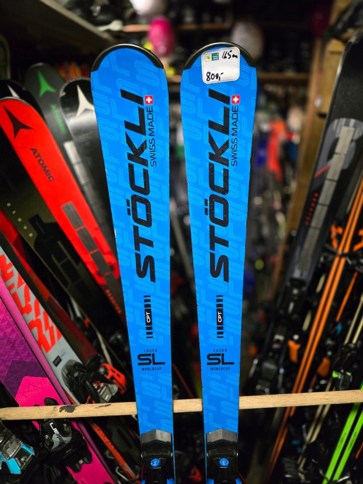 165cm STOCKLI LASER SL 1600€ VOOR KENNERS, Sport en Fitness, Skiën en Langlaufen, Overige merken, 160 tot 180 cm, Stockli, Ophalen of Verzenden