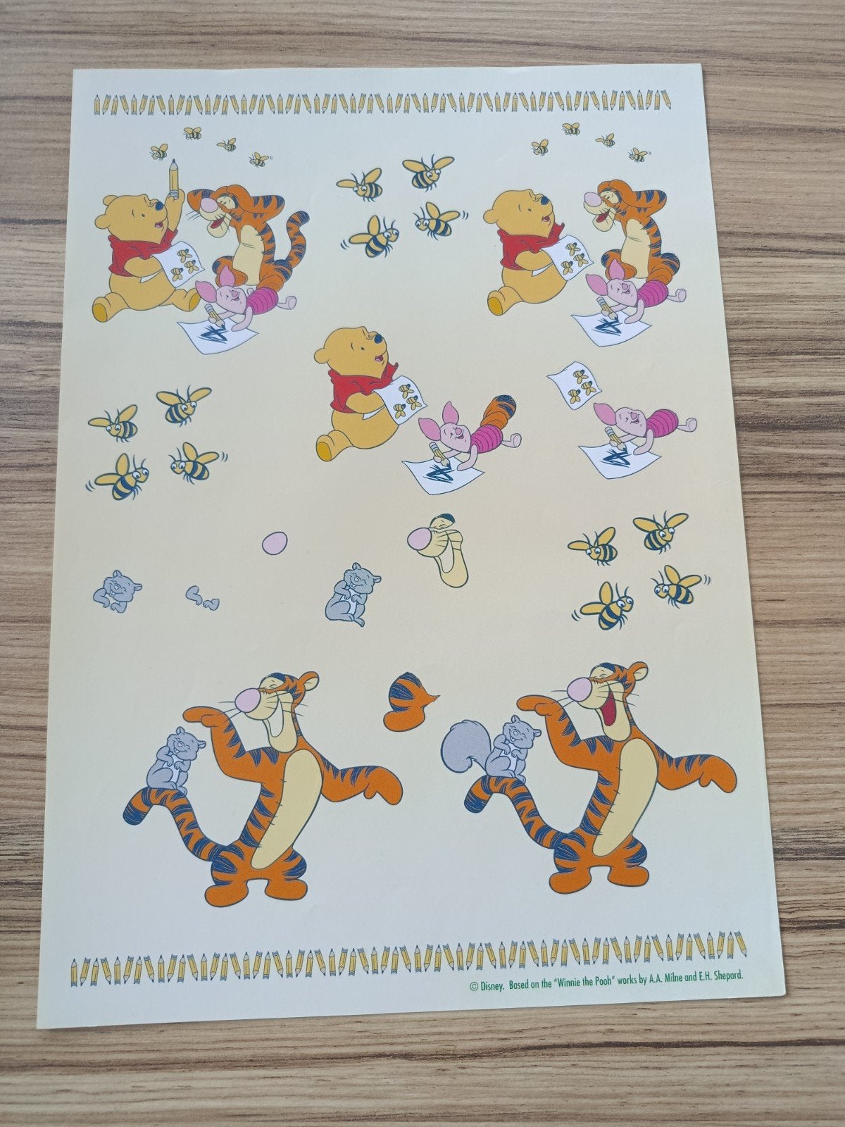 Winnie the pooh, knorretje, tijgertje, Knipvel,, Ophalen of Verzenden, Nieuw, Disney, Knipvel