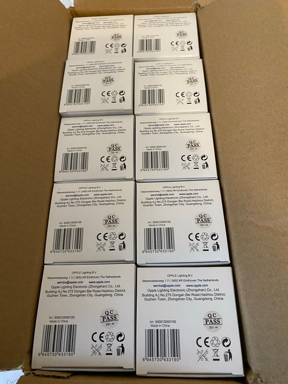 10 x Opple LED Lamp E27 Warm Wit 7W (60W equivalent), Huis en Inrichting, Led-lamp, 60 watt of meer, Dimbaar, Nieuw