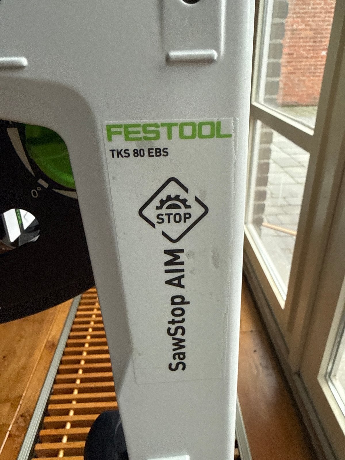 Festool TKS 80 EBS Tafelzaag met SawStop AIM, Ophalen, 70 mm of meer, Overige typen, Nieuw
