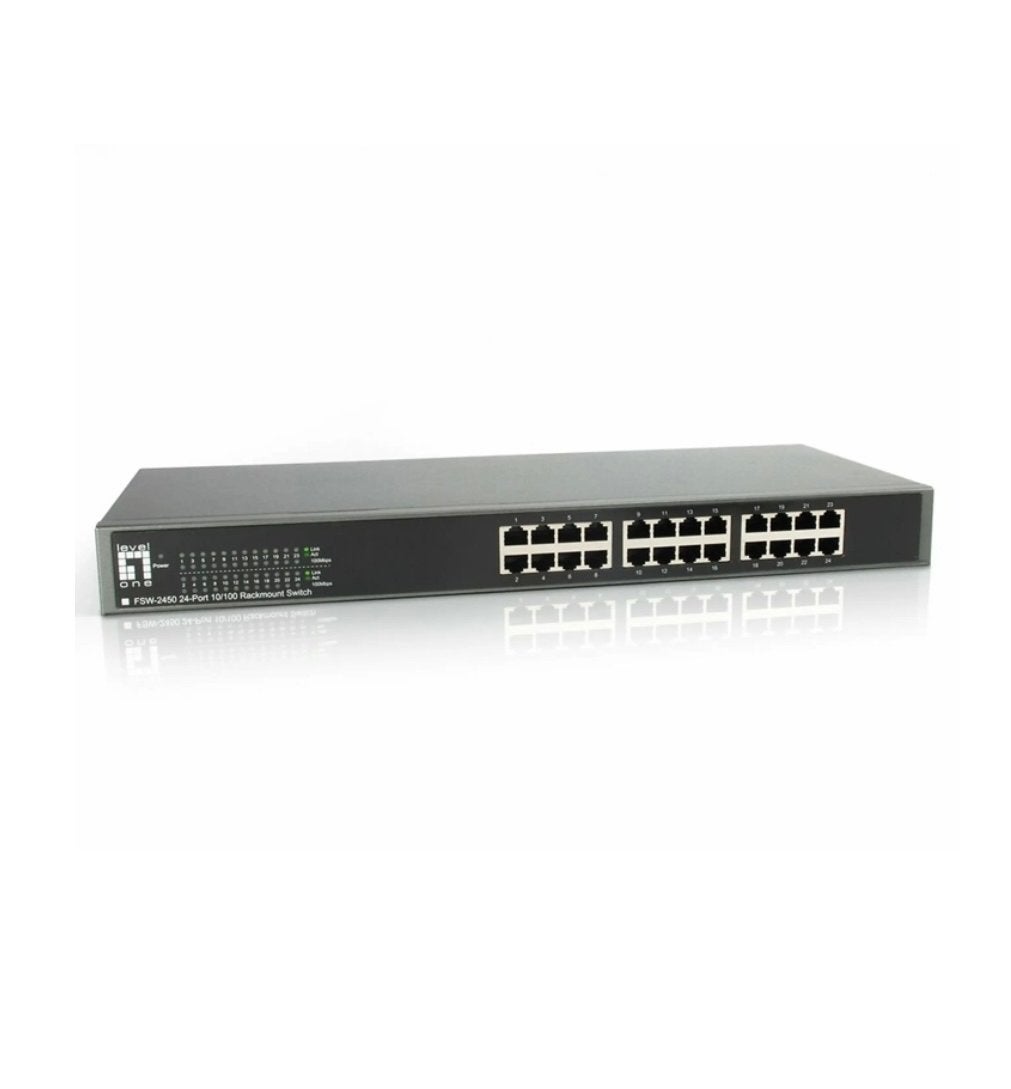 LEVELONE FSW-2450 24-poorts 10/100Mbps Ethernet Switch, Ophalen of Verzenden, Nieuw
