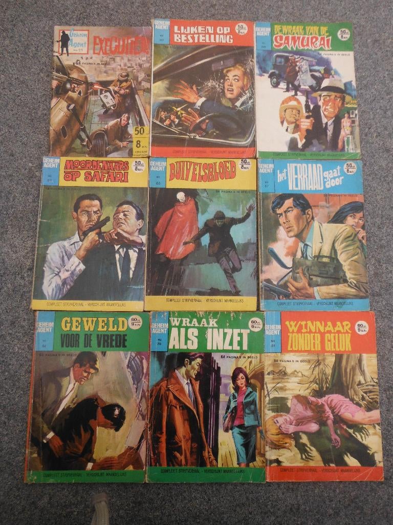 Geheim Agent 5 X, Boeken, Stripboeken, Meerdere stripboeken, Ophalen of Verzenden, Gelezen