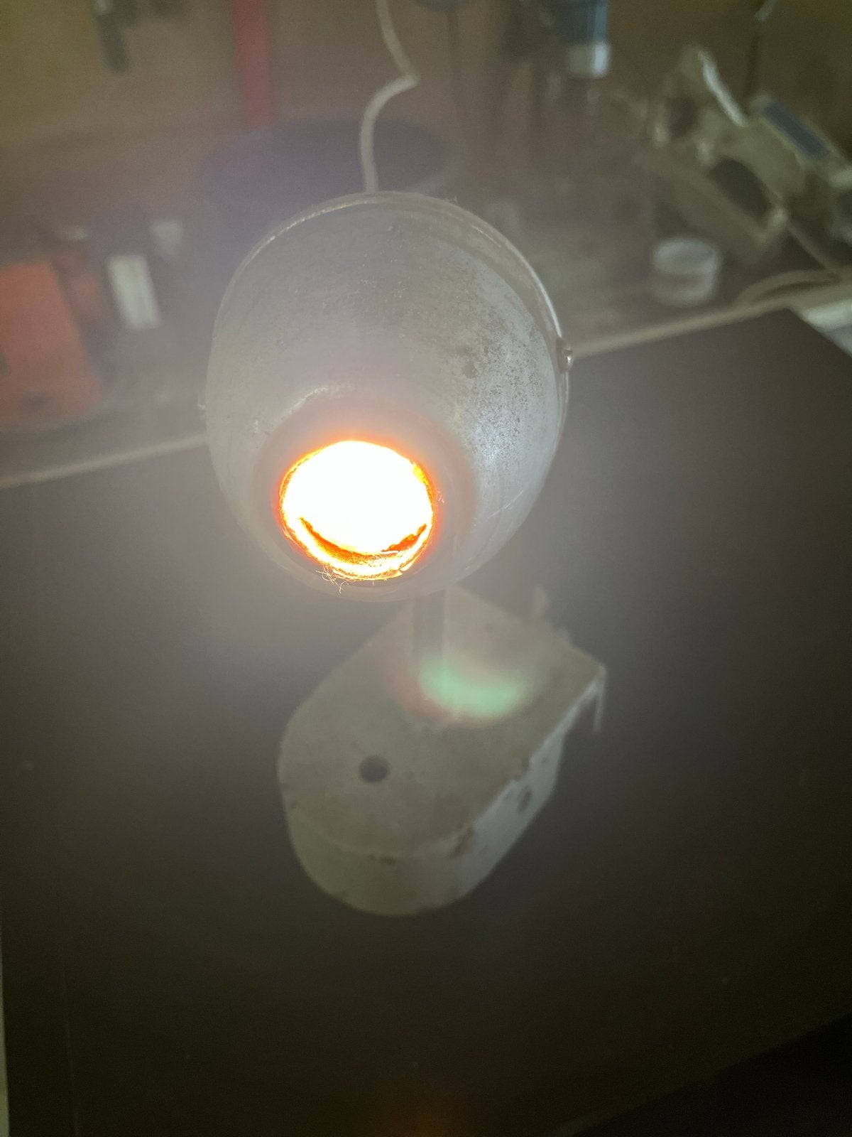 Vintage schouwlamp, Ophalen