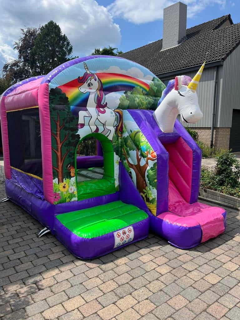 Unicorn springkussen te huur, Ophalen of Verzenden, Zo goed als nieuw, Abraham of Sarah
