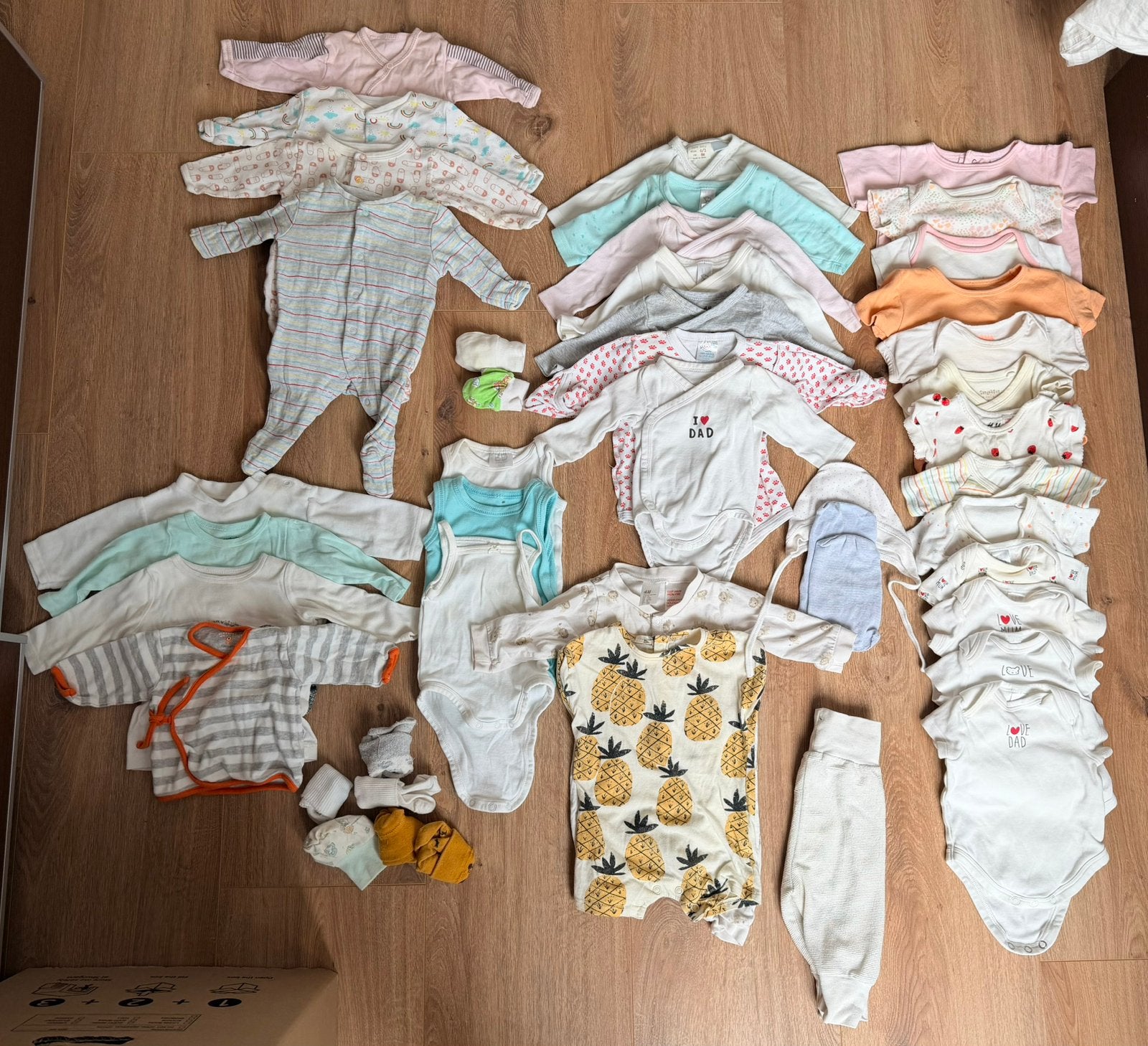 Newborn clothes size 50 and 56 (45 pieces), Ophalen of Verzenden, Gebruikt, Meisje, Overige typen