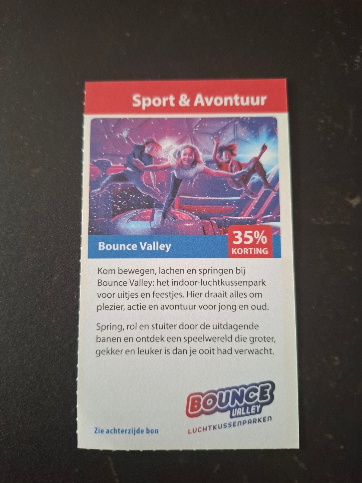 Bounce Valley 35% korting, Drie personen of meer