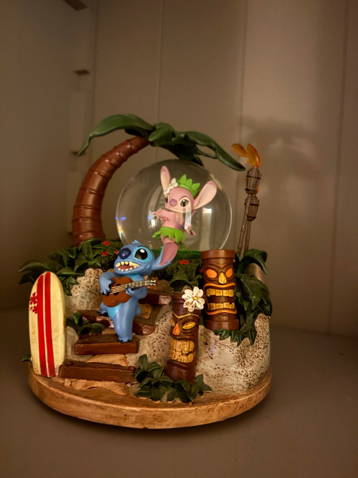 Stitch & Angel Sneeuwbol - Disney Lilo & Stitch, Ophalen, Overige figuren, Zo goed als nieuw, Beeldje of Figuurtje