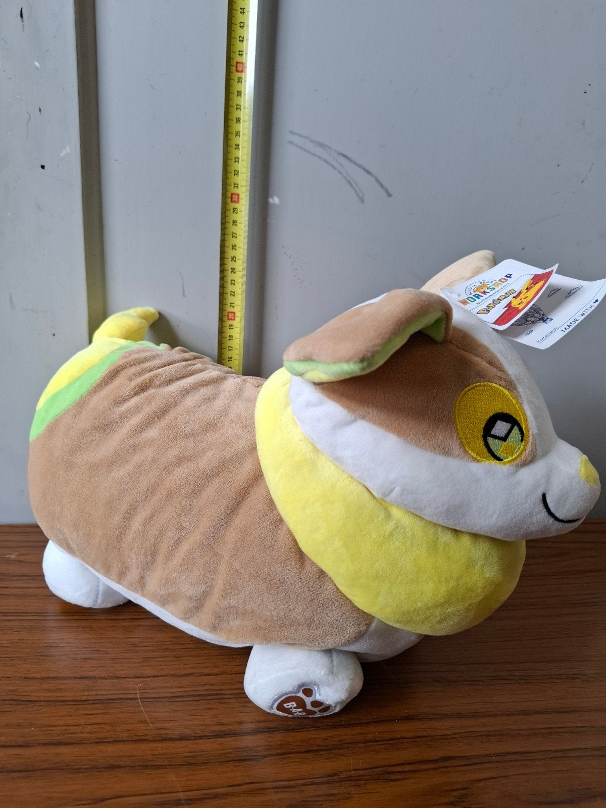 Pokemon Build-A-Bear Yamper Knuffel - Zo goed als nieuw, Overige karakters, Overige typen, Ophalen of Verzenden, Middelgroot (20 tot 80 cm)