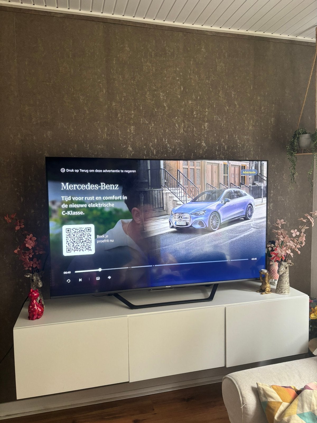 Ikea besta tv meubel zwevend 180cm, Japandi/landelijk, 150 tot 200 cm, Ophalen of Verzenden, Zo goed als nieuw