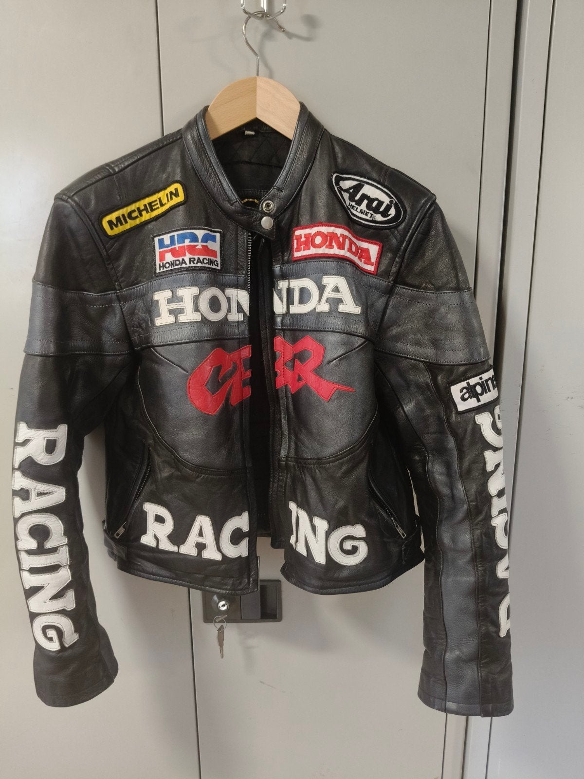 Leren Honda CBR Racing Motorjas - Maat XL, Motoren, Honda, Heren, Jas | leer, Ophalen of Verzenden