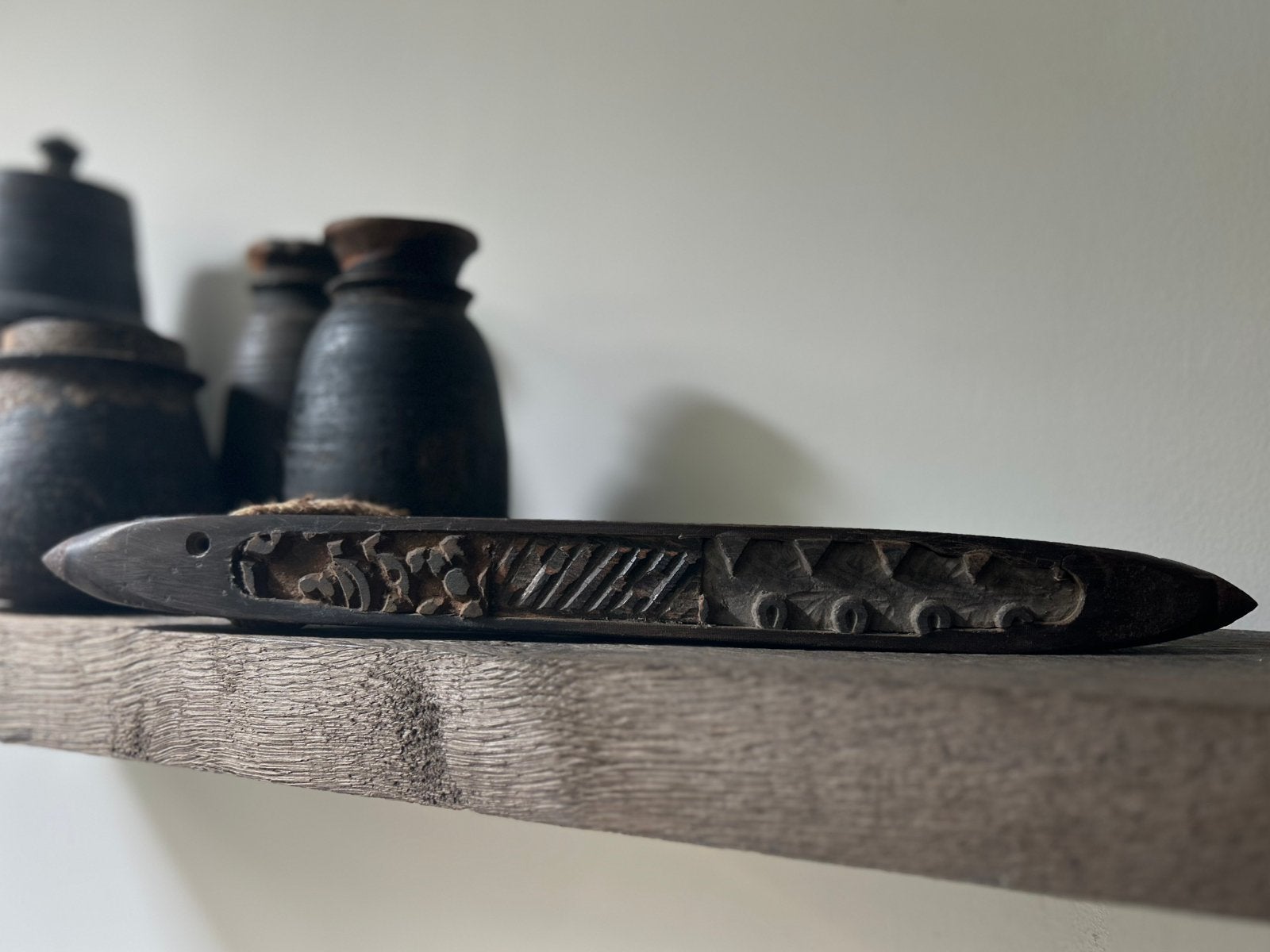 Oude weefspoel oosters india sober sleets imperfect, Antiek en Kunst, Curiosa en Brocante, Ophalen of Verzenden