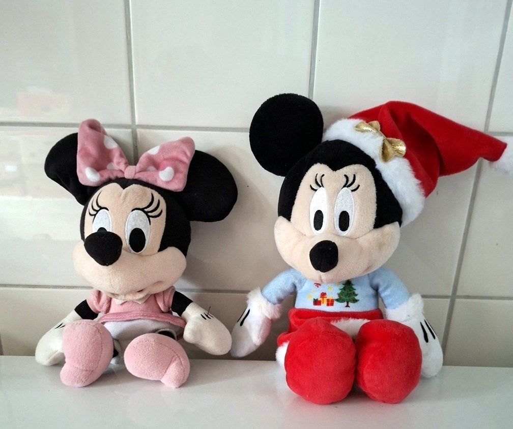 Disney Knuffels: Minnie Mouse, Sneezy en Angel, Ophalen of Verzenden, Overige figuren, Zo goed als nieuw, Overige typen