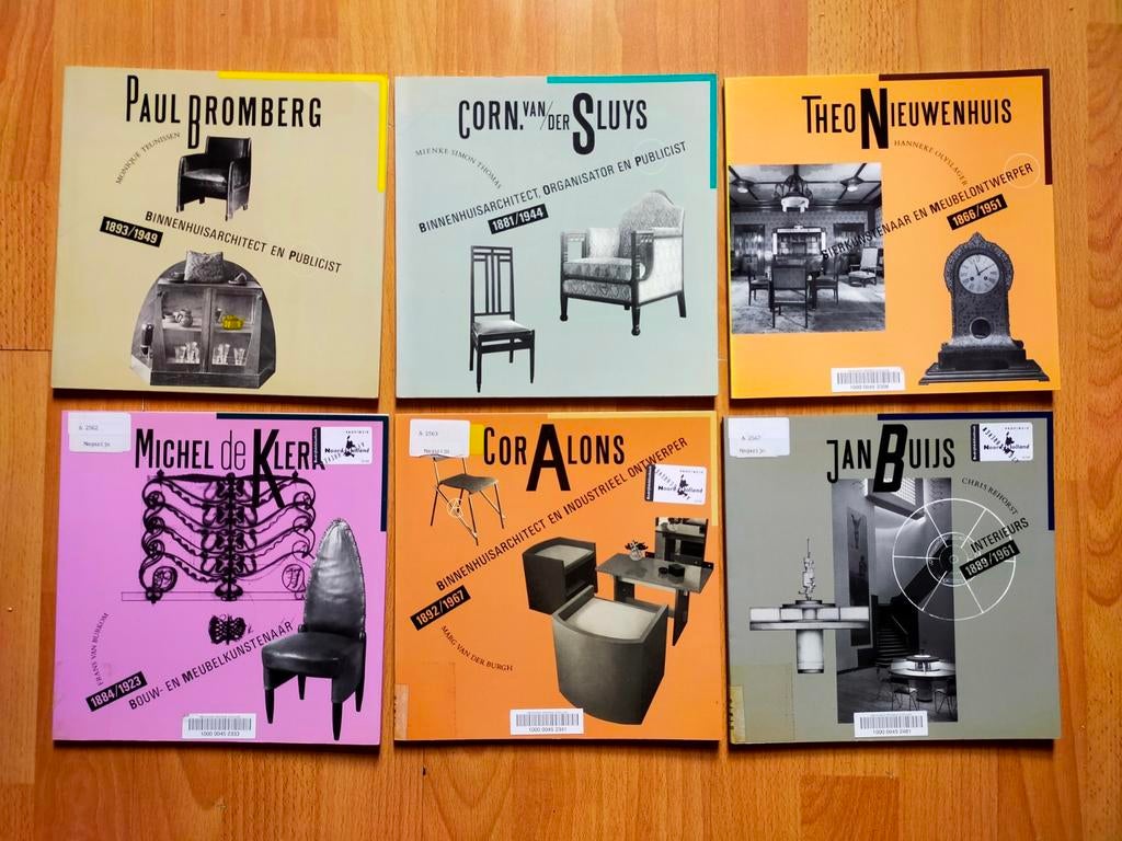 Zes monografieën van Nederlandse interieurarchitecten, Boeken, Kunst en Cultuur | Architectuur, Zo goed als nieuw, Architecten