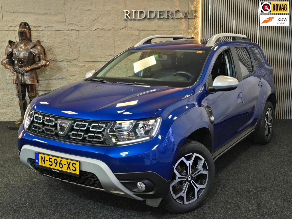 Dacia Duster 1.3 TCe Prestige 4WD|GARANTIE|CRUISE|LEDER|NAVI, Voorwielaandrijving, Gebruikt, Euro 6, Blauw