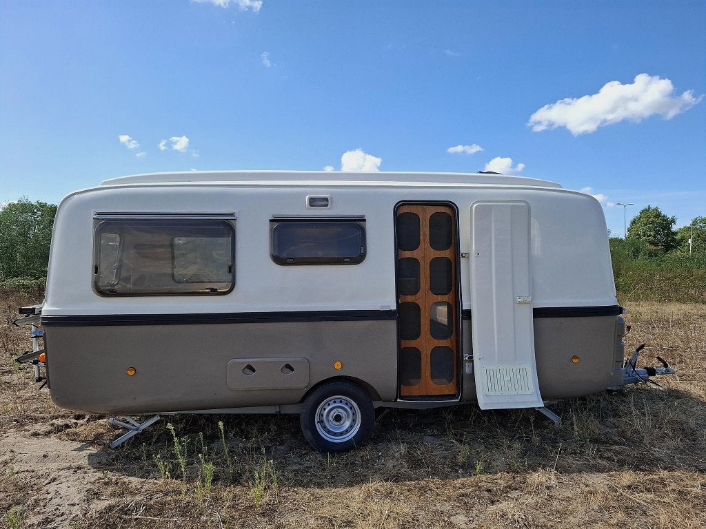 Unieke Lander Graziella 474 - zeer complete retro caravan, Luifel, Rondzit, 750 - 1000 kg, Particulier