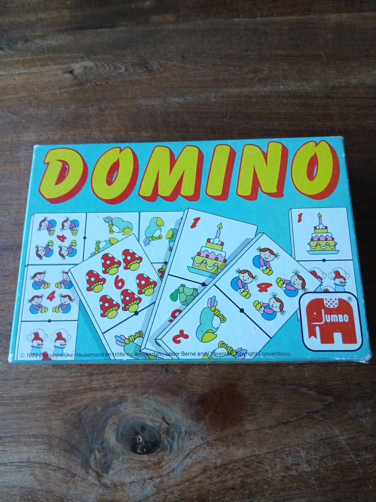 Jumbo Domino Spel voor Kinderen - Vintage 1989, Een of twee spelers, Ophalen of Verzenden, Gebruikt, Jumbo