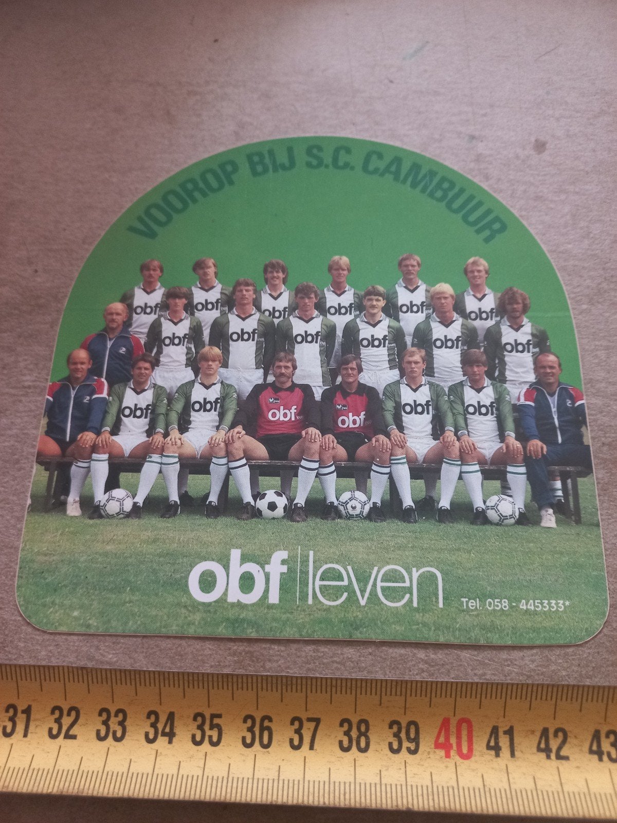 Vintage SC Cambuur elftalfoto, Ophalen of Verzenden