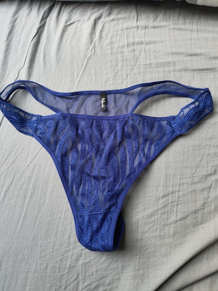 Aubade dames string maat L - Elegant en comfortabel, Aubade, Verzenden, Blauw, String