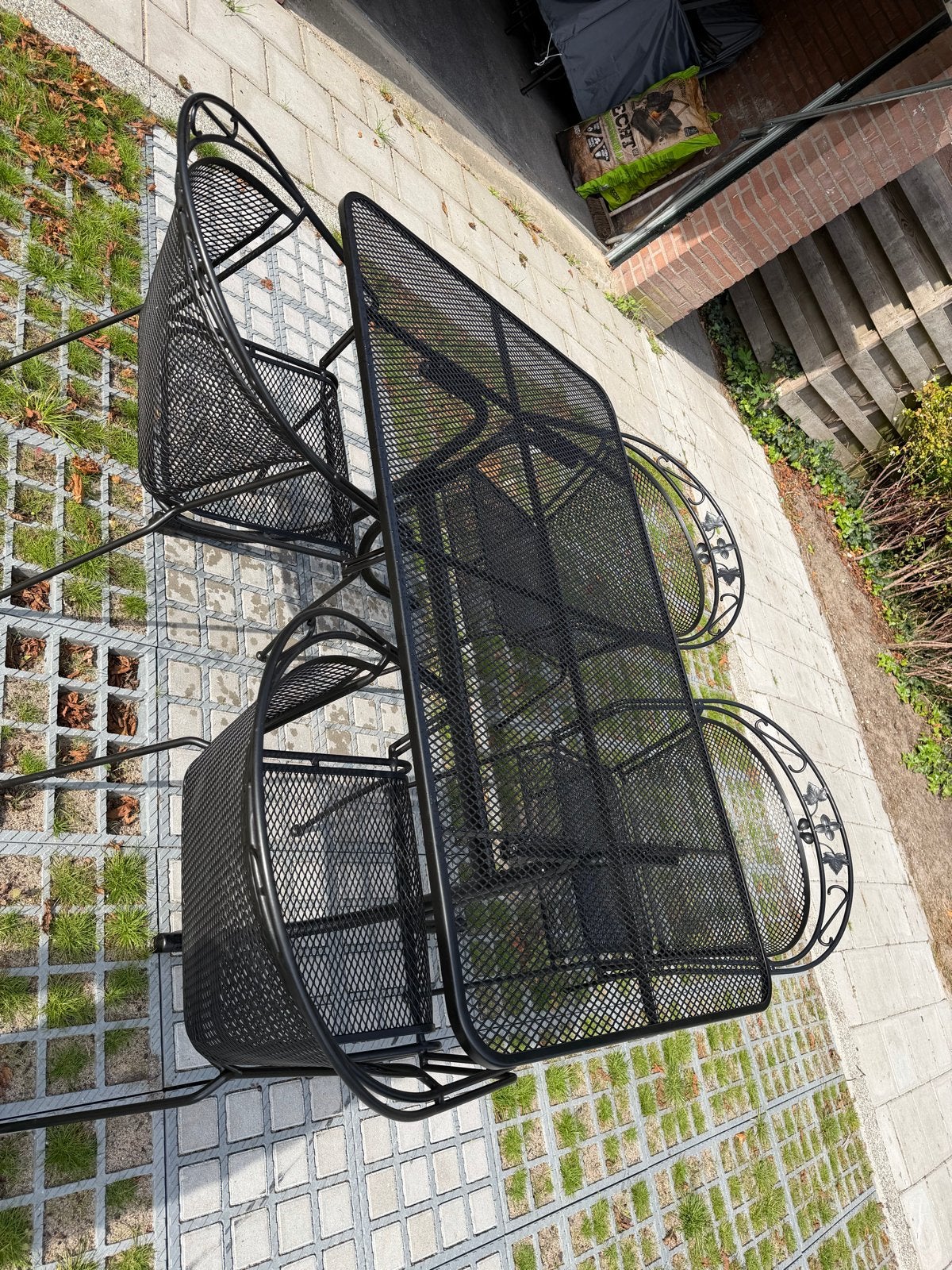Royal Garden tuinset met 4 stoelen en tafel, Ophalen, Gebruikt, Eettafel, Tuinset