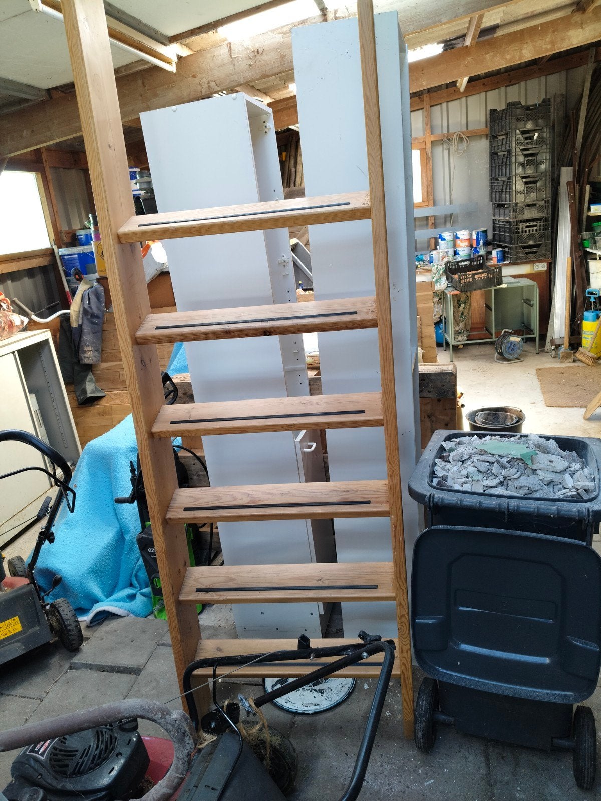 Houten trap/ladder - Gebruikt maar in goede staat, Doe-het-zelf en Verbouw, Ophalen