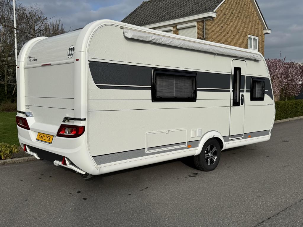 Hobby Excellent 540 WLU Mover,luifel,2000 kg as, Caravans en Kamperen, Caravans, Schokbreker, Rondzit, Hobby, Bedrijf
