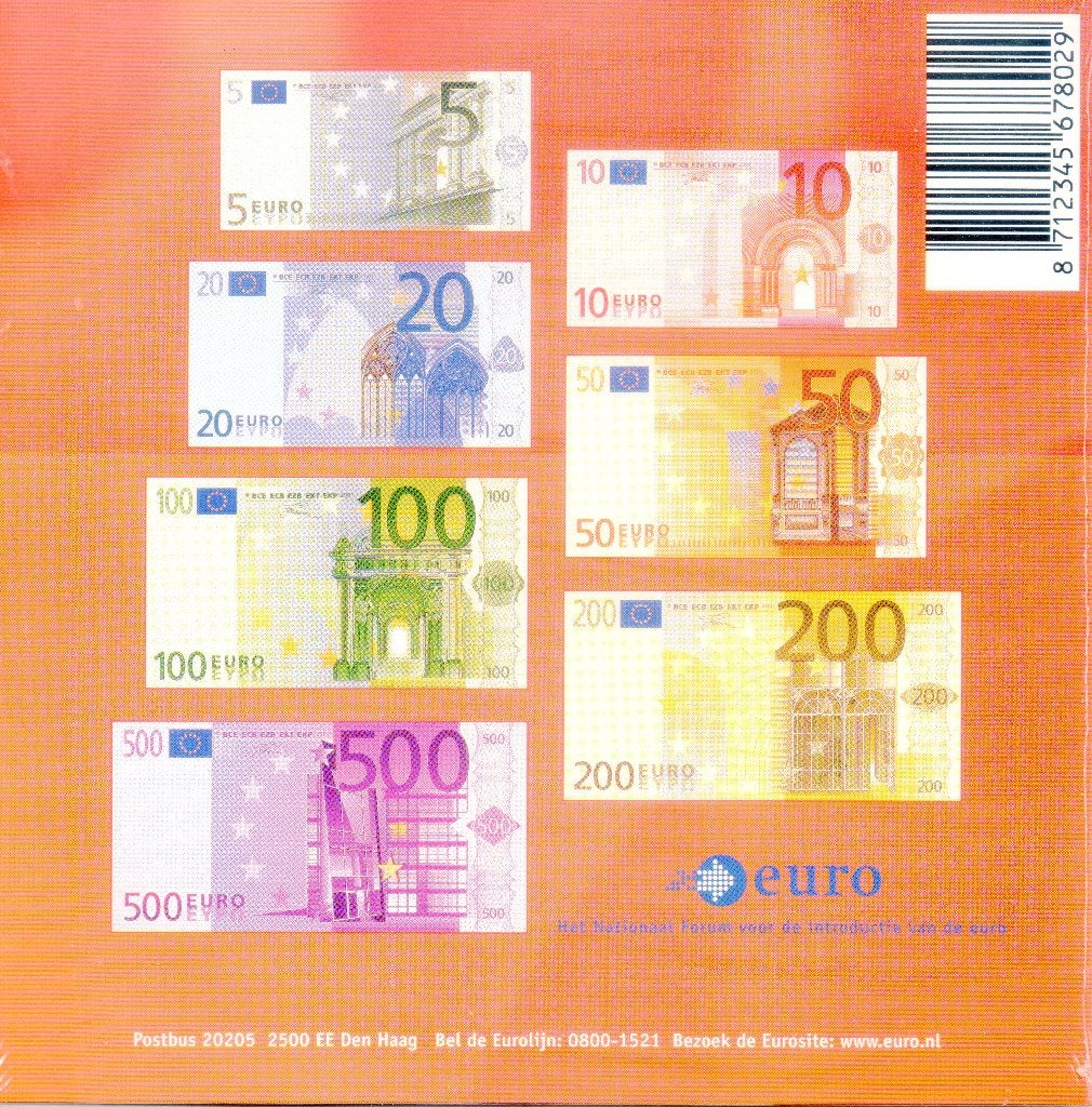 BEATRIX ZALM KIT MUNT SET EEN EESTE KENNISMAKING MET DE EURO, Postzegels en Munten, Ophalen of Verzenden, Koningin Beatrix, Euro's