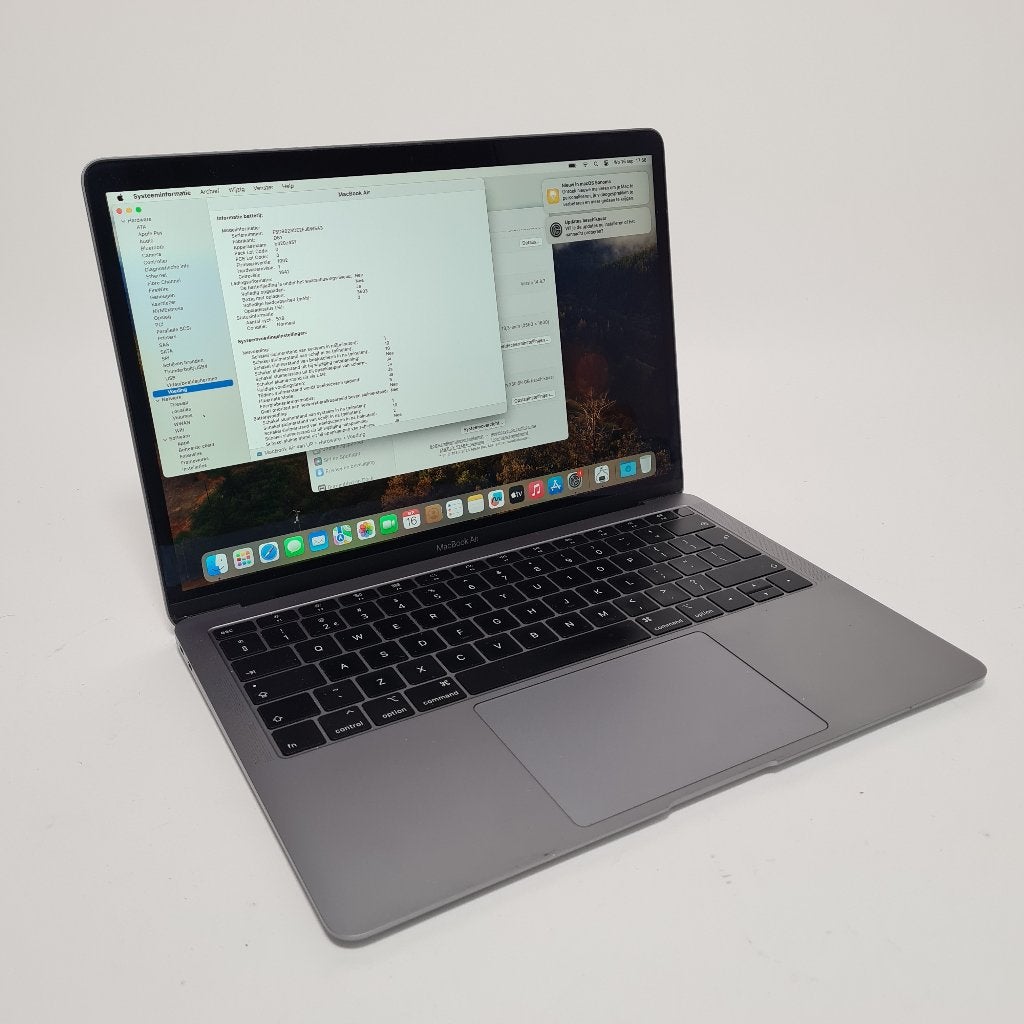 Apple Macbook Air 2018 | i5 1,6GHz |  8GB | 256GB | 13.3inch, Computers en Software, Gebruikt, 256 GB, Qwerty, 8 GB