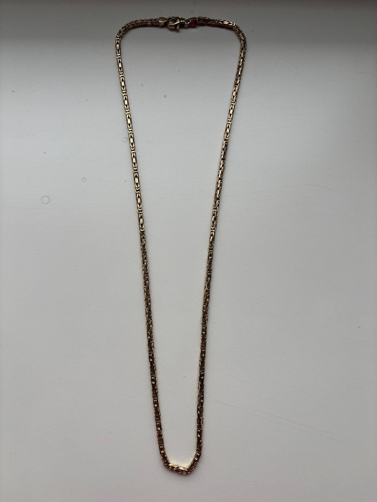 Koningsketting 14 karaat Massief, Sieraden, Tassen en Uiterlijk, Ophalen, Zo goed als nieuw, Goud