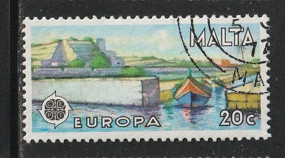 Verenigd Europa 1977 - Malta - Haven Is-Salini, Ophalen, Gestempeld, Overige thema's
