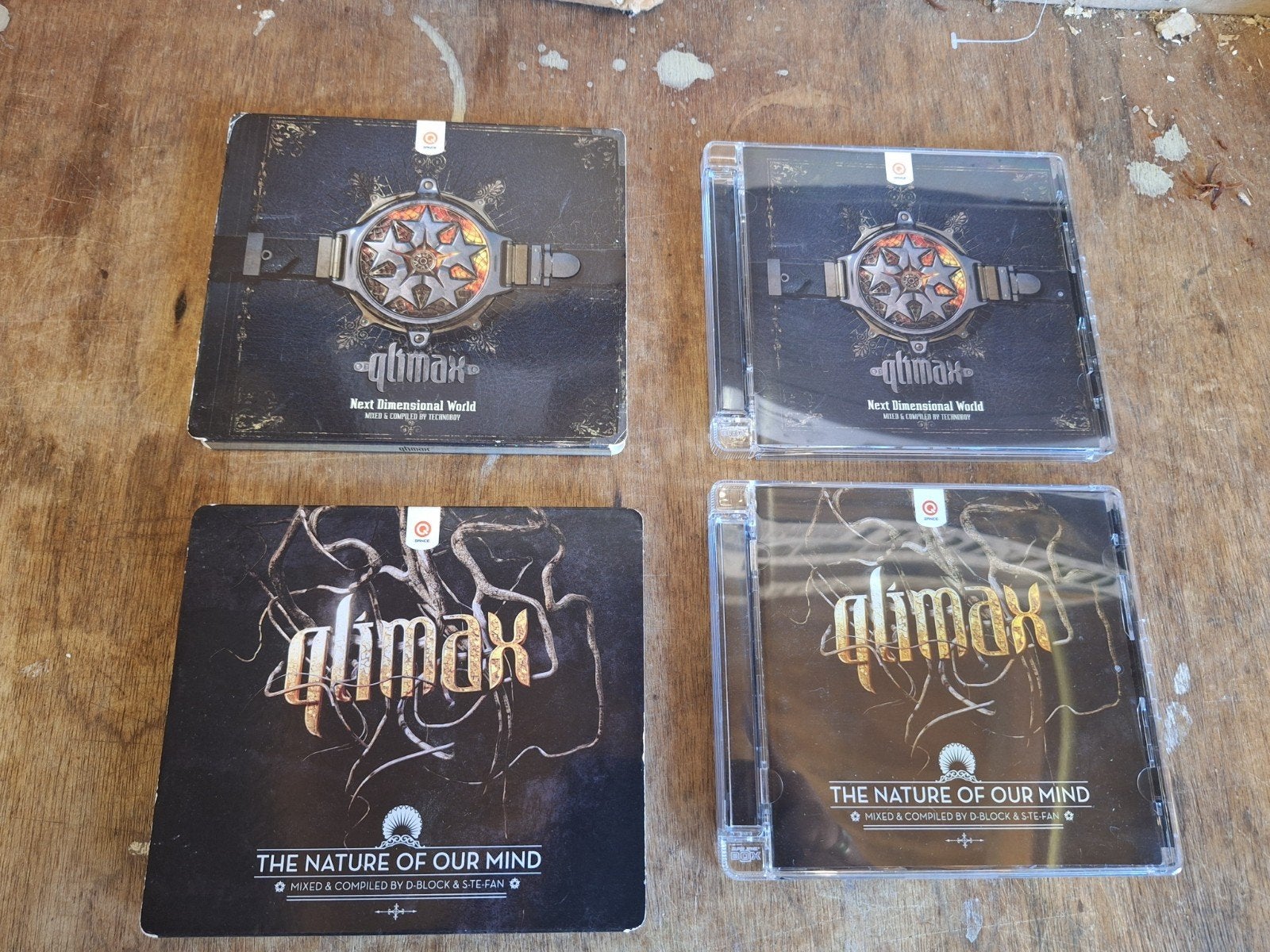 Qlimax CD's: The Nature of Our Mind & Next Dimensional World, Cd's en Dvd's, Gebruikt, Hardcore, Ophalen of Verzenden, Inclusief doosje