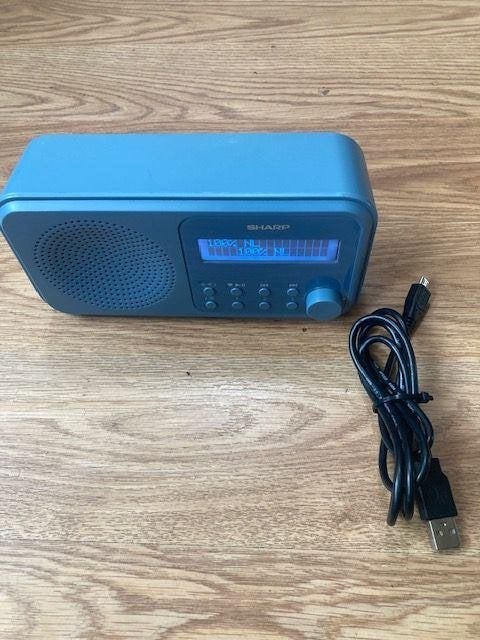Sharp DR-P420(BL) Tokyo Portable DAB - FM radio met Bluetoot, Ophalen of Verzenden, Zo goed als nieuw