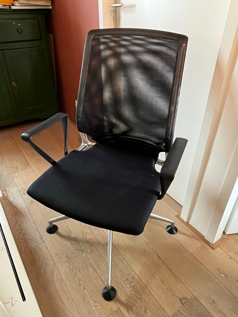 Vitra Meda Chair Bureaustoel - Zwart, Ophalen, Zwart, Zo goed als nieuw, Bureaustoel