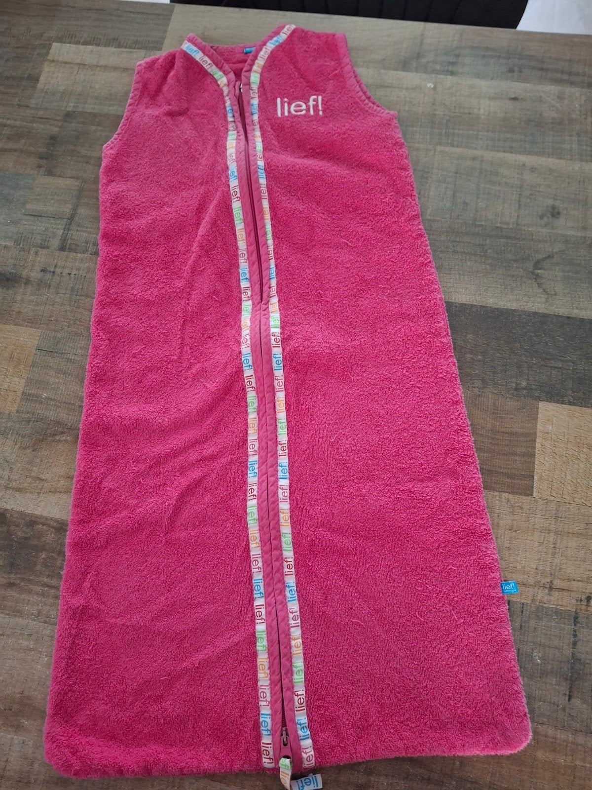 Lief! Roze Slaapzak - 90 cm Zo goed als nieuw, Wasbaar, Ophalen of Verzenden, Zo goed als nieuw, Roze