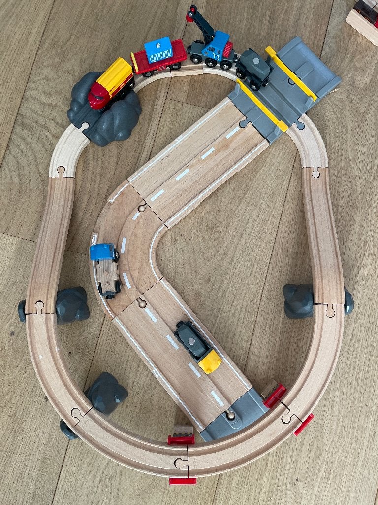 Brio treinbaan (2 sets), Kinderen en Baby's, Speelgoed | Houten speelgoed, Ophalen of Verzenden, Zo goed als nieuw, Overige typen