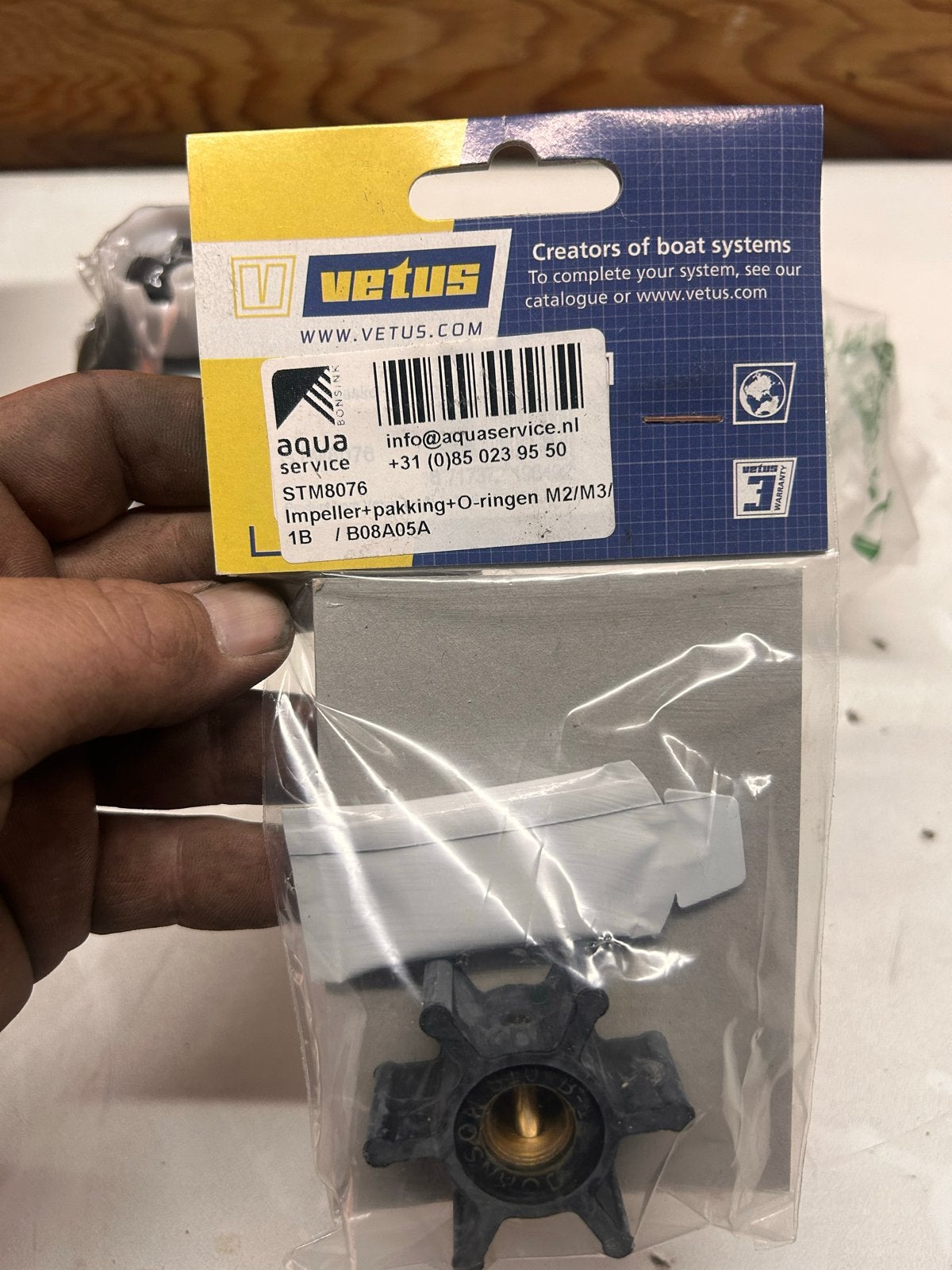 Vetus Impeller & Pakking Set STM8076, Ophalen of Verzenden, Nieuw, Motor en Techniek