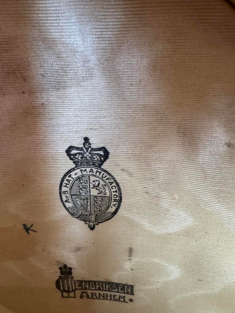 Antieke Hoge Hoed - A.V.B. Hat Manufactory, Maat 57, Ophalen of Verzenden, Heren