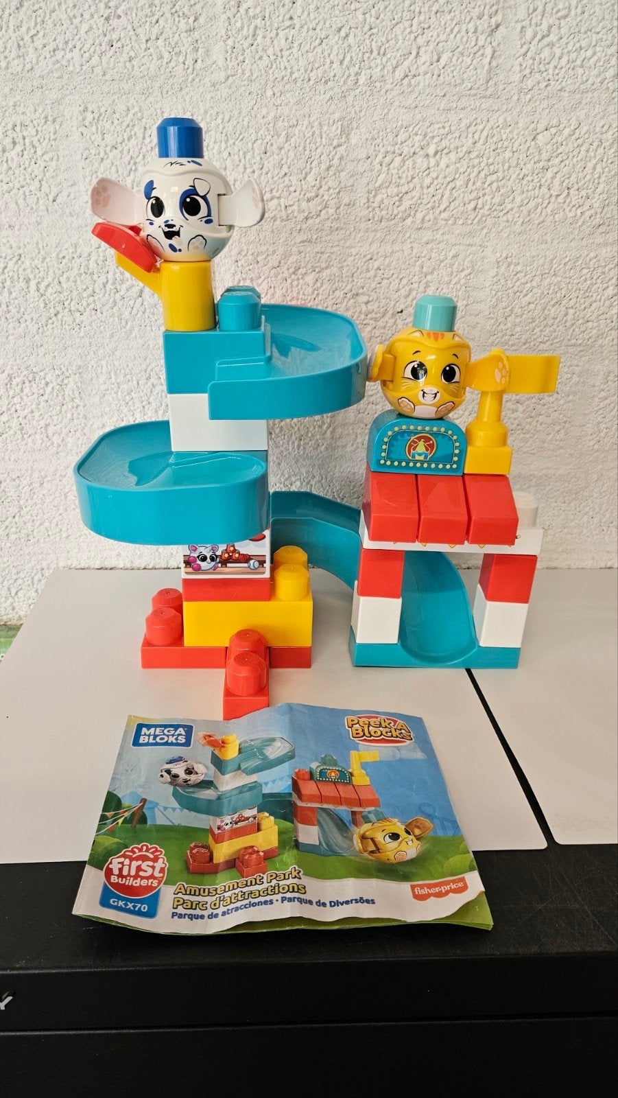 Mega Bloks First Builders Pretpark Speelset GKX70, Ophalen, Zo goed als nieuw, Megabloks