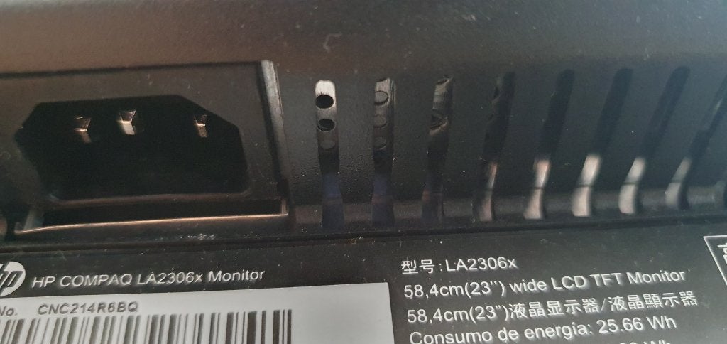 Monitor met standard, Gebruikt, In hoogte verstelbaar, 23x23, Ophalen of Verzenden