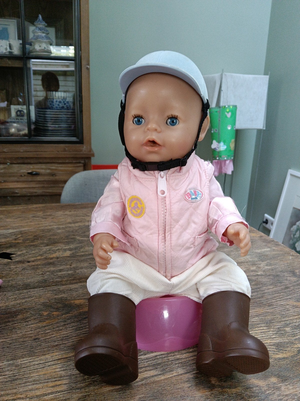 Baby Born ruiter set met extra kleding en deken, Kinderen en Baby's, Speelgoed | Poppen, Ophalen of Verzenden, Gebruikt, Babypop