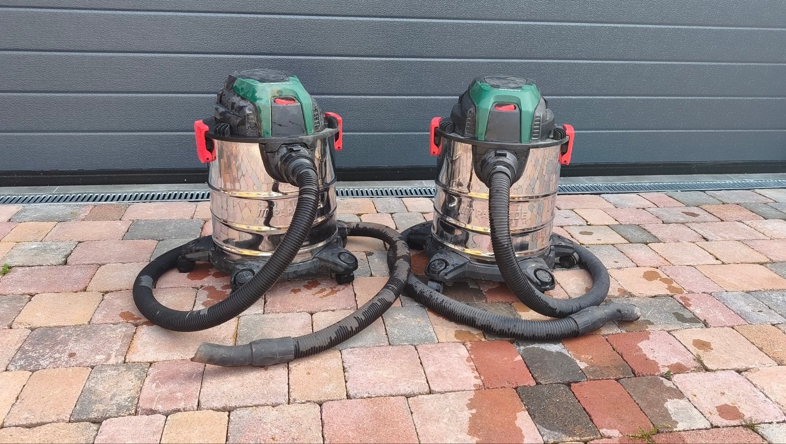 2x Parkside bouwstofzuiger PWD 20 C3, Overige merken, Gebruikt, Overige typen, 1200 tot 1600 watt