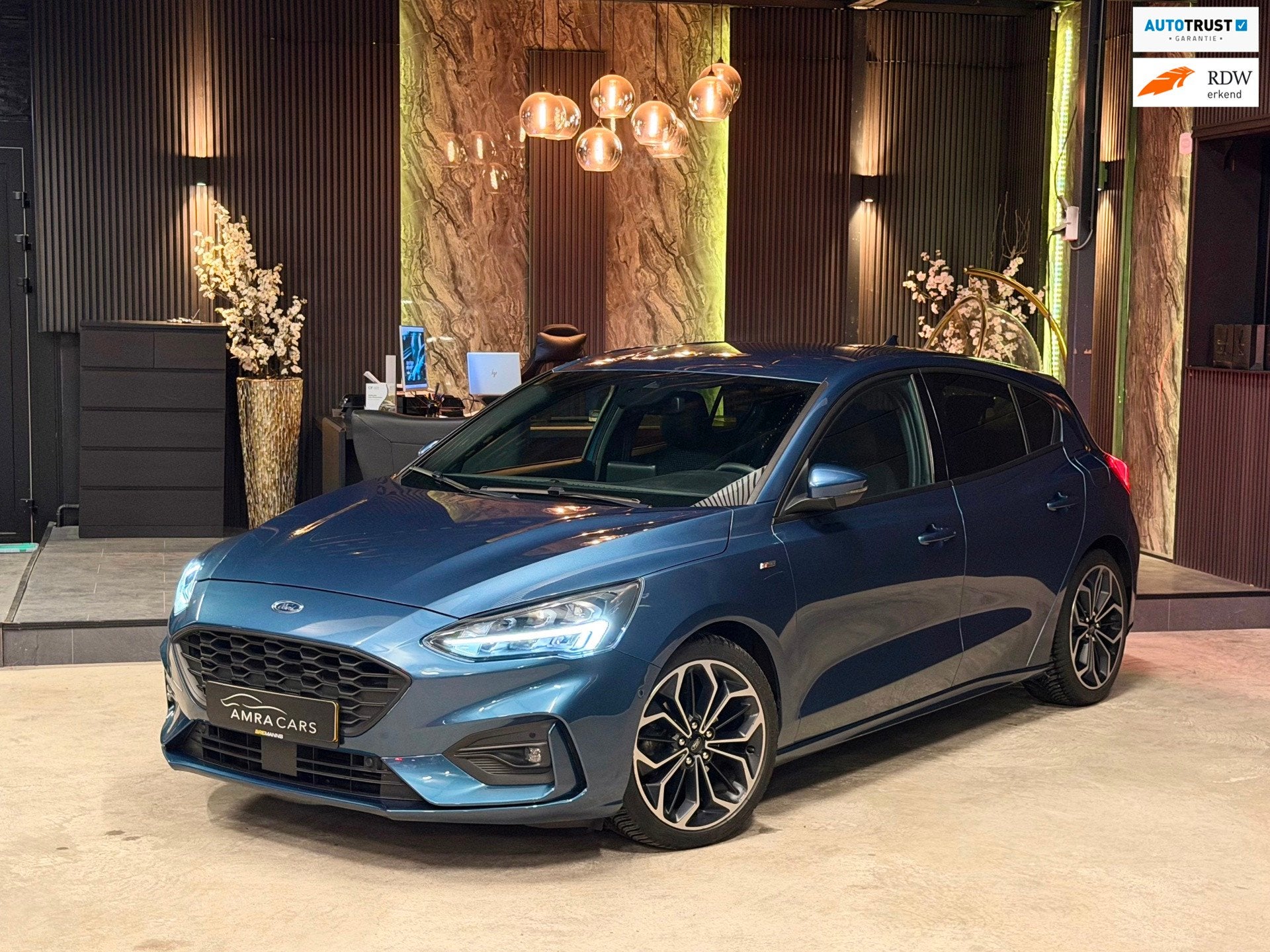 Ford FOCUS 1.0 ST Line |Automaat|Stoelverwarming|CAM|CARPLAY, Auto's, 125 pk, Gebruikt, Euro 6, Blauw