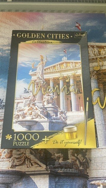 Trefl puzzel Golden cities Vienna, Hobby en Vrije tijd, Ophalen of Verzenden, 500 t/m 1500 stukjes, Zo goed als nieuw, Legpuzzel